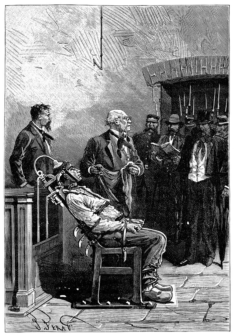 First electric chair execution, 1890