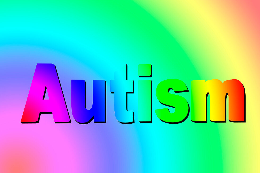 Autism spectrum, conceptual illustration