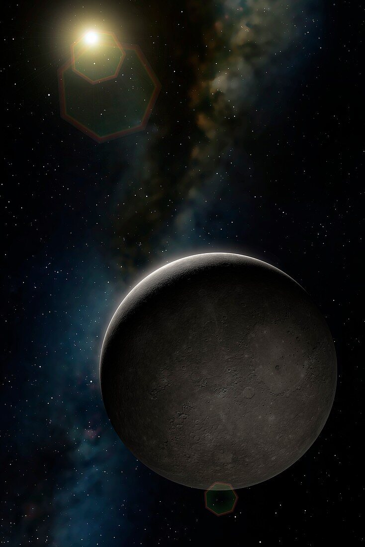 Artwork of Planet Mercury