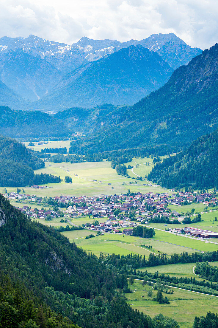 Mountains and small town, Switzerland