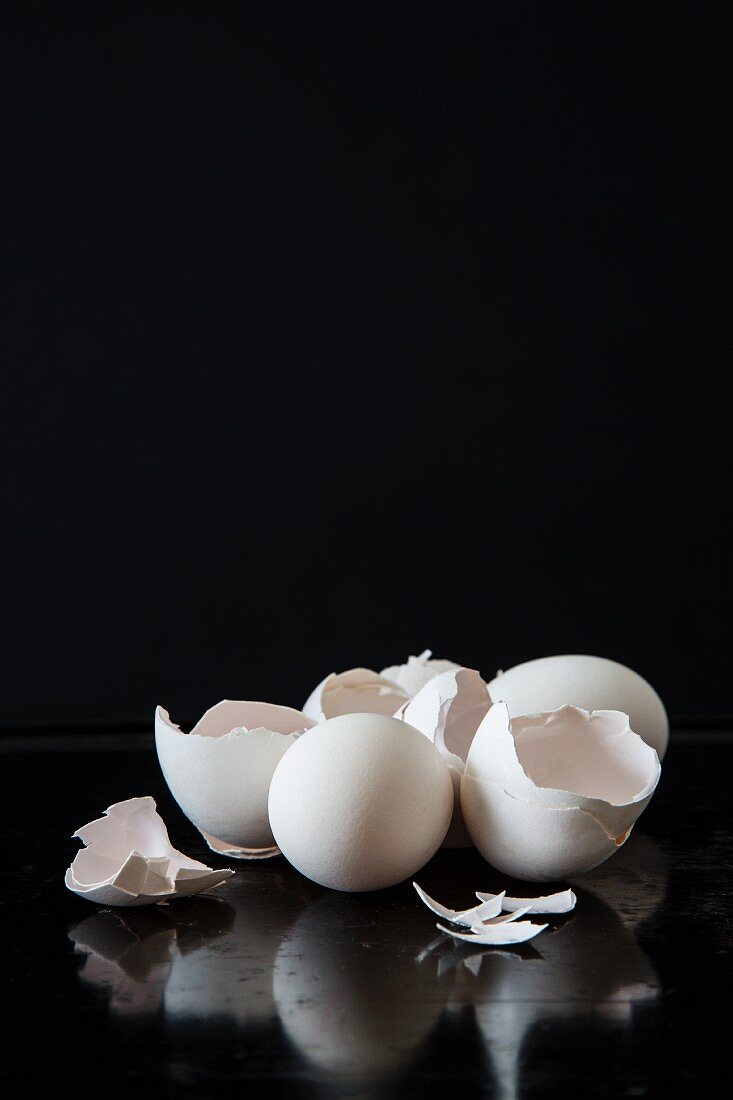 White eggshells