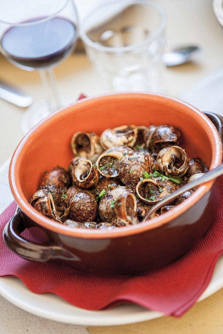 Snails with herb butter