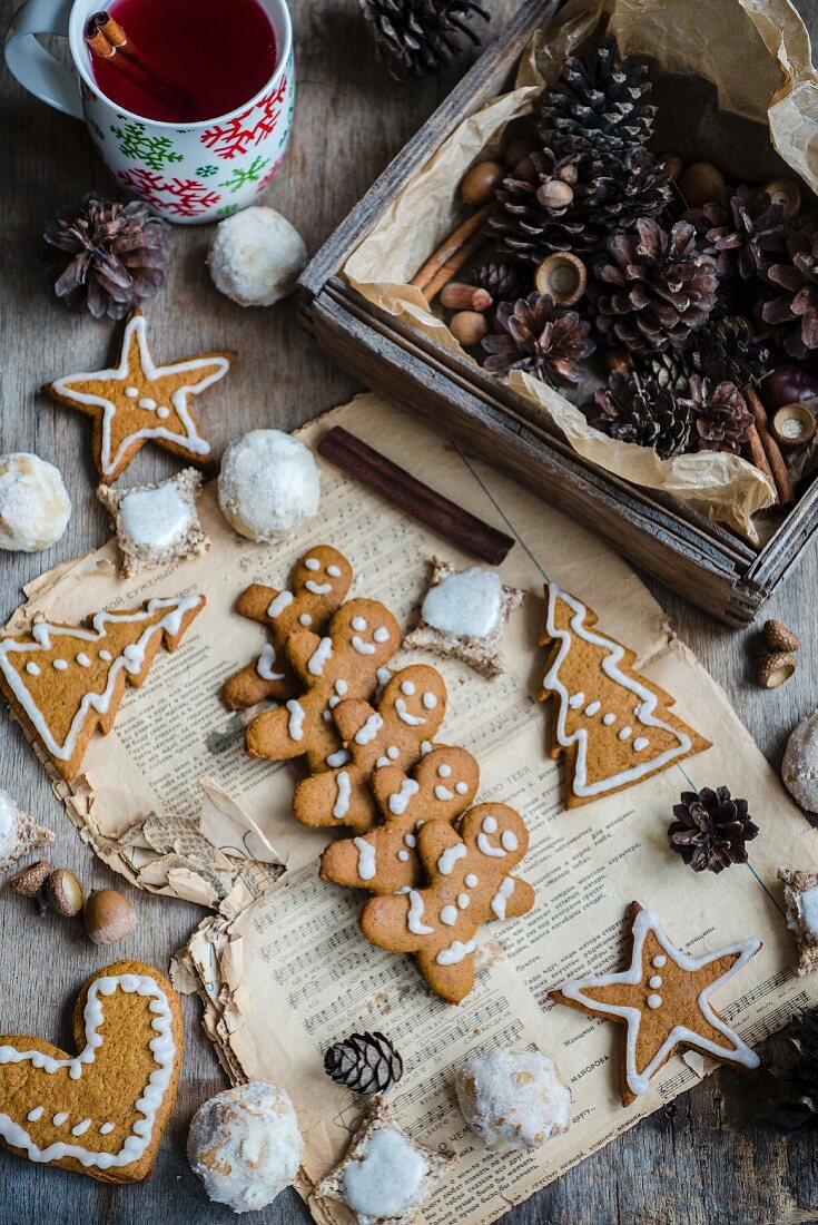 Lebkuchenplätzchen zu Weihnachten