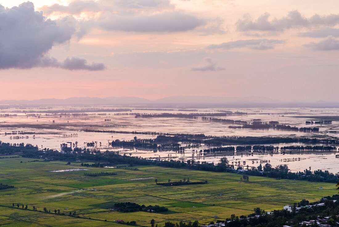 Blick über das Mekongdelta, Vietnam