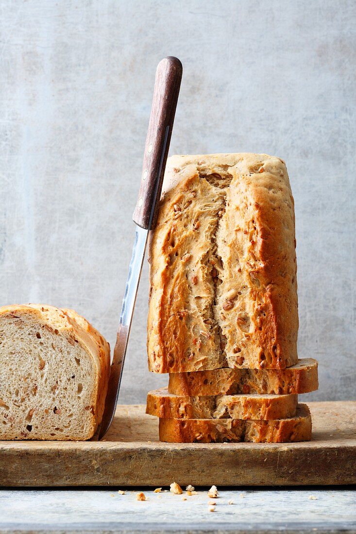 A loaf of bread made with spelt