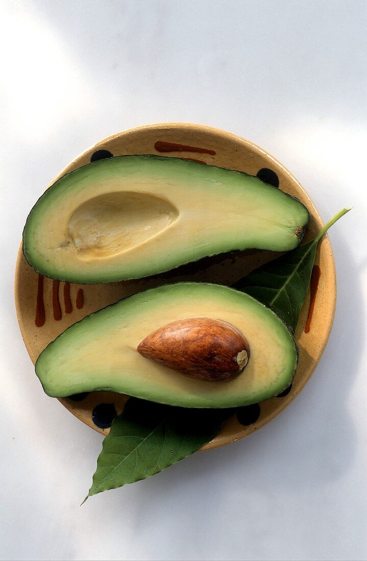 An Avacado Cut in Half