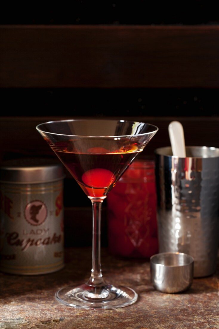 Schwarzwälder Martini mit Bourbon