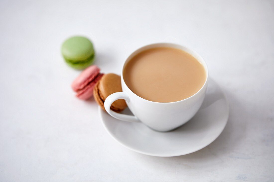 Tea with Milk and Macarons