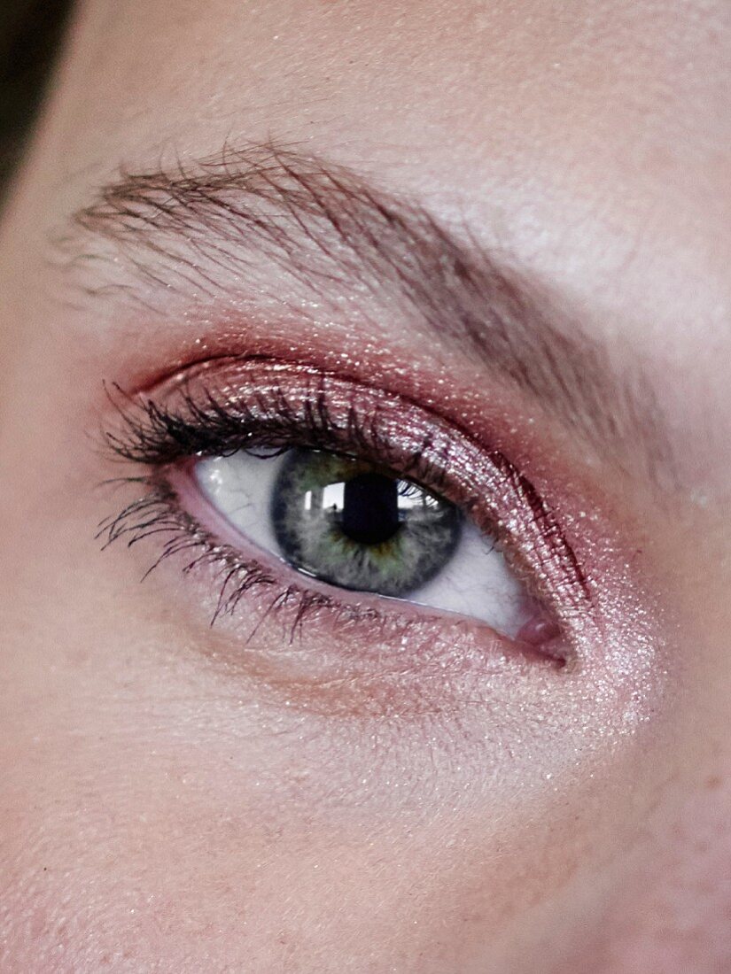 Close-up of an eye with eye make-up