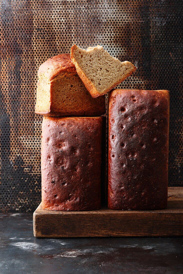Twice-baked sourdough bread