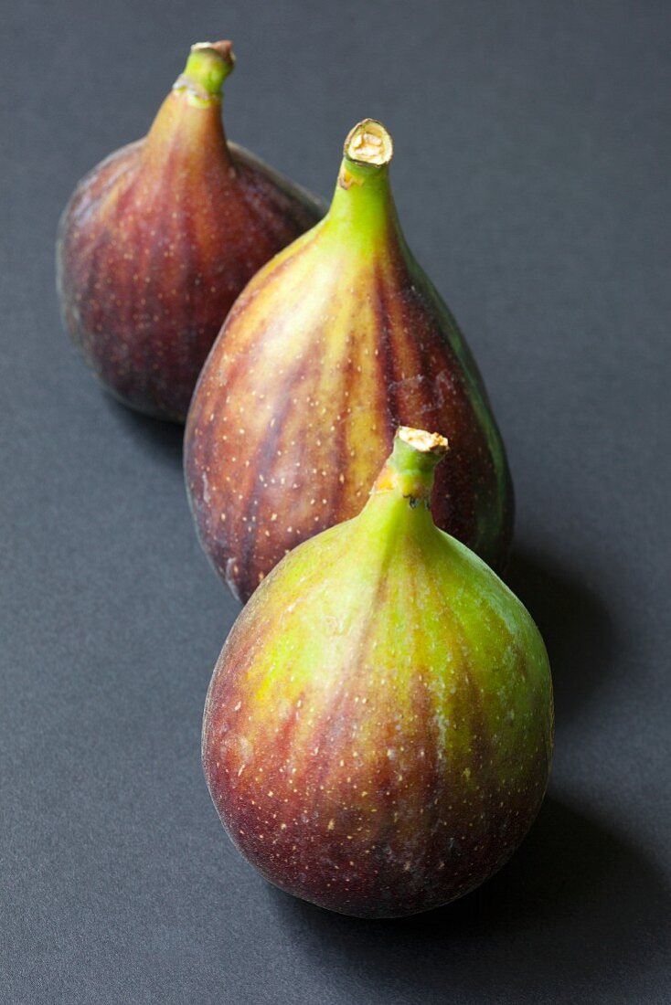 Three fresh organic figs