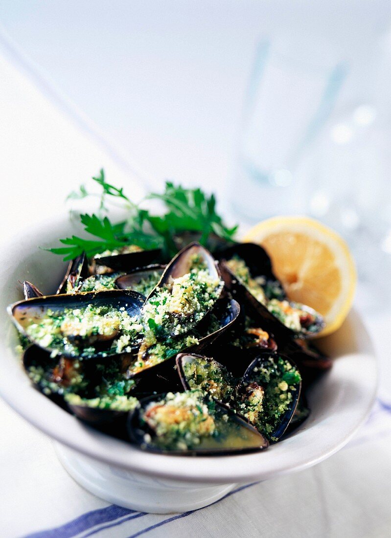 Mussels with herbs