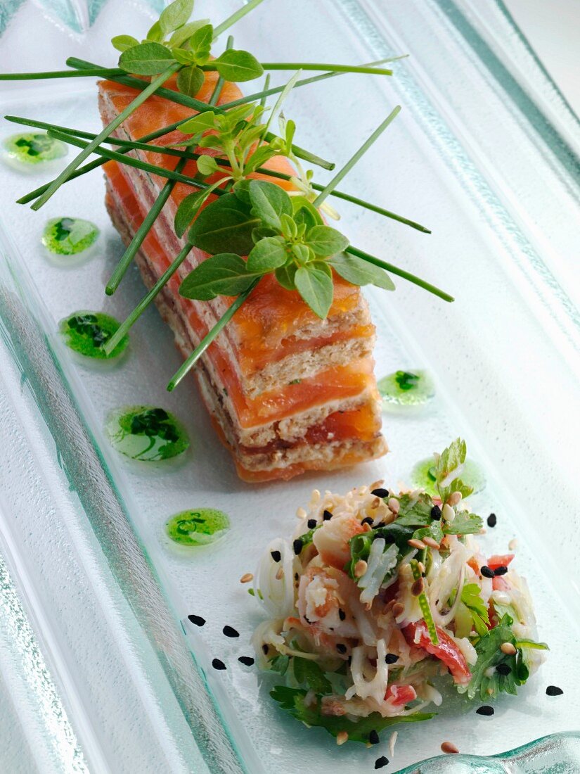 Salmon terrine