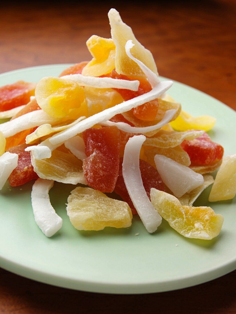 Dried tropical fruit