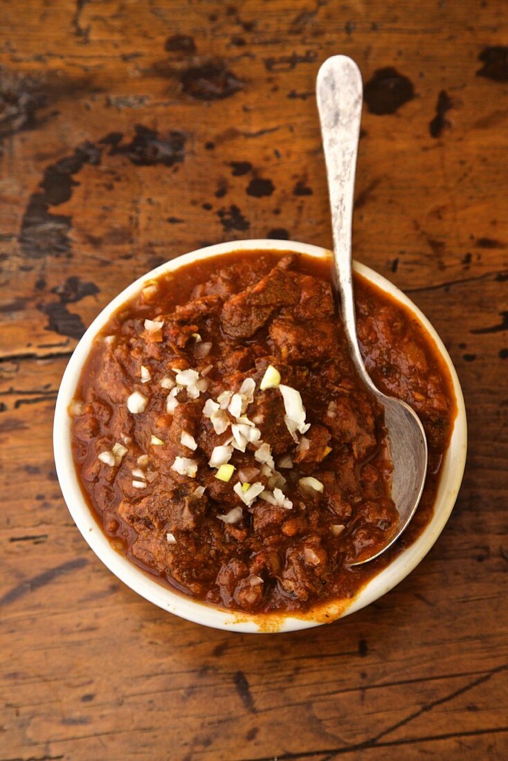 Bowl of chili from Texas, USA