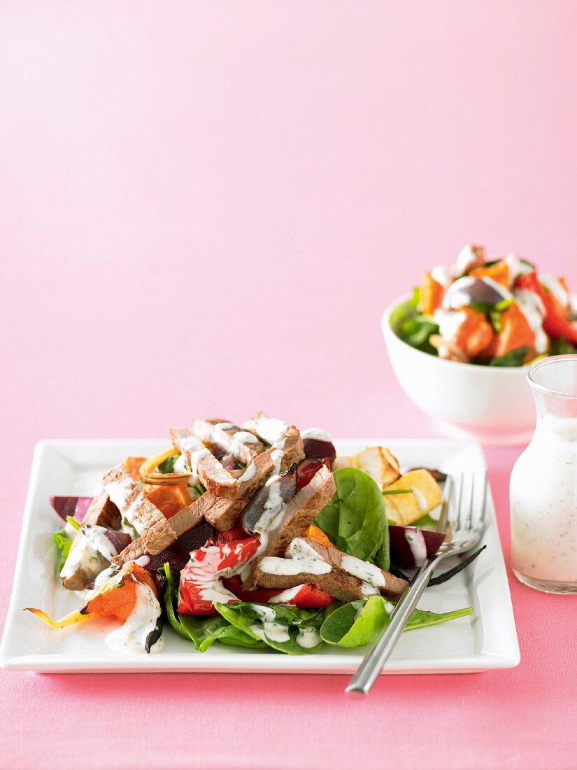 Warm Beef and Vegetable Salad