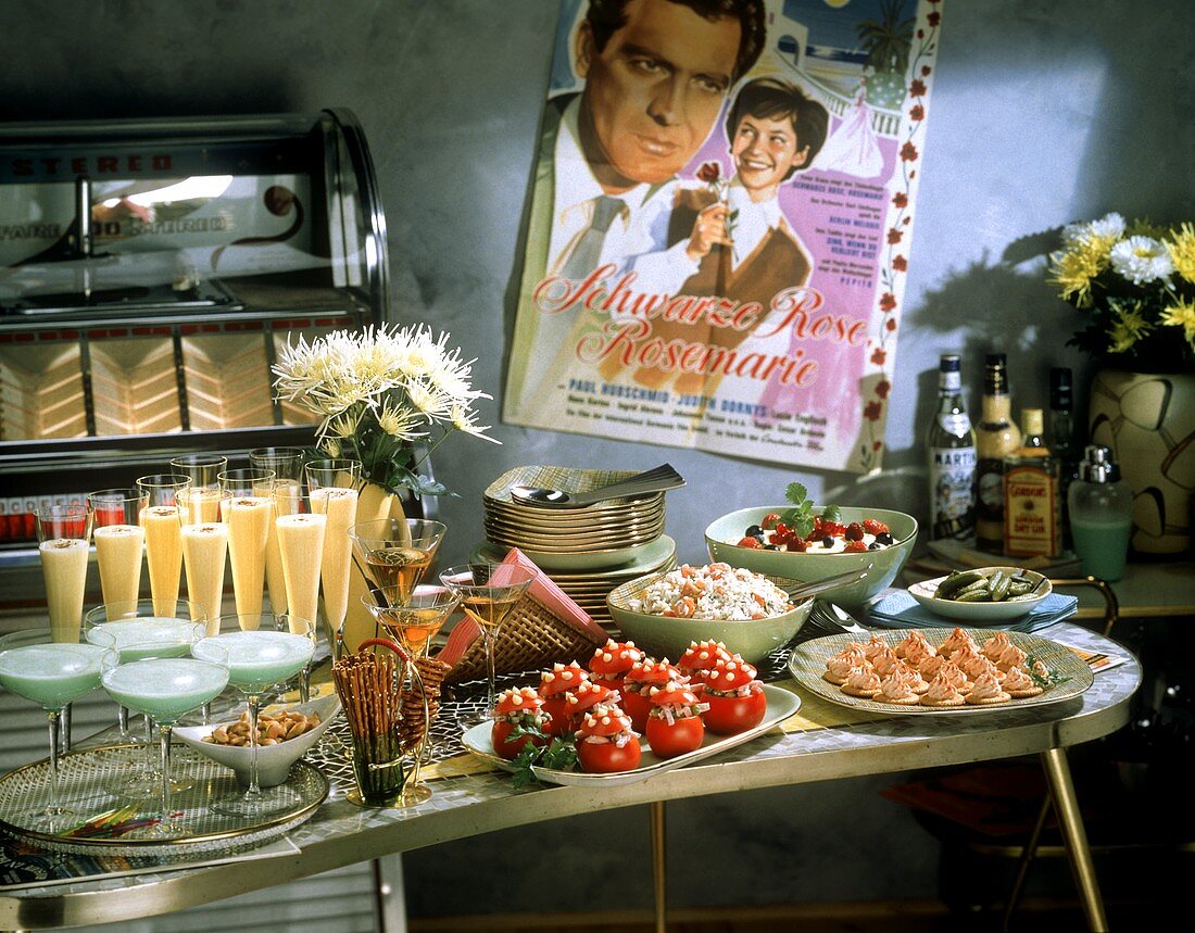 1950's Party Buffet; Cocktails and Appetizers
