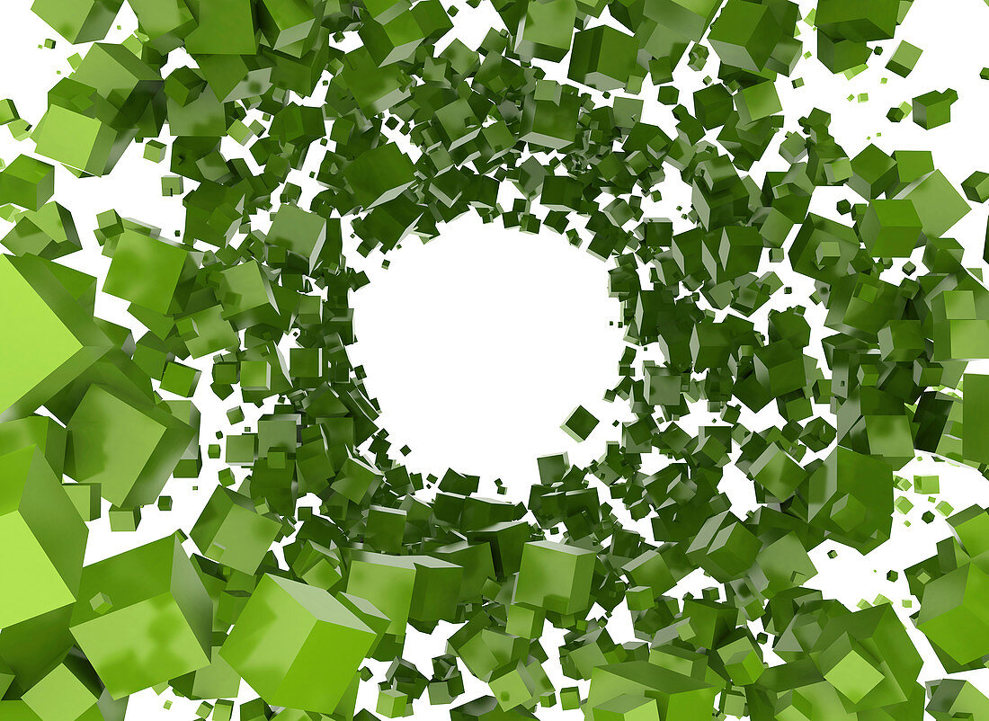 Green cubes
