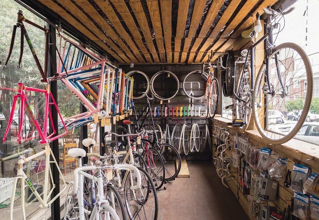 A bicycle store in Maboneng, Johannesburg, South Africa