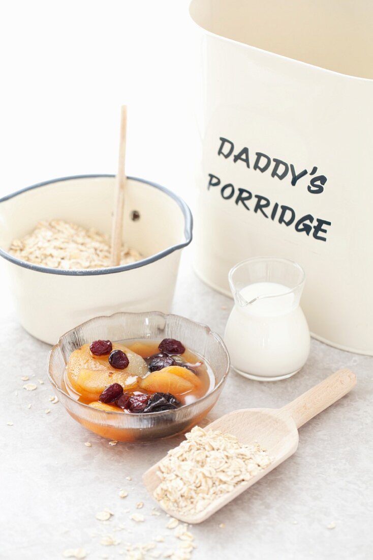 Fruit Compote with Porridge Oats