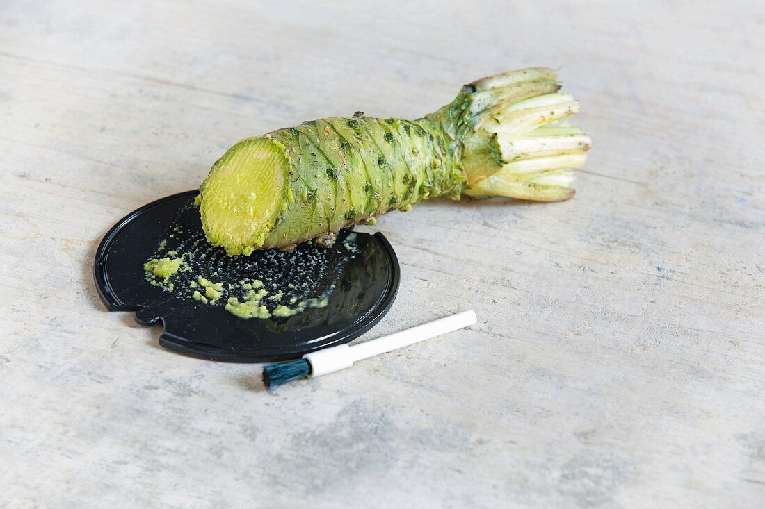 Wasabi on a grater