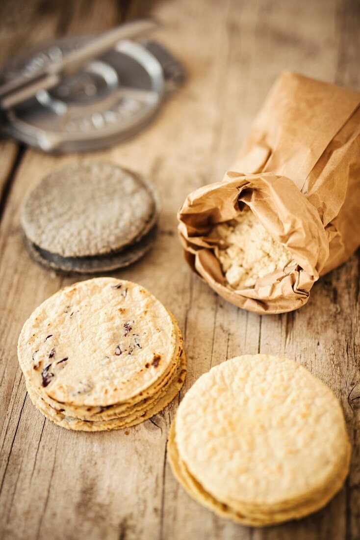 Verschiedene Tortillas