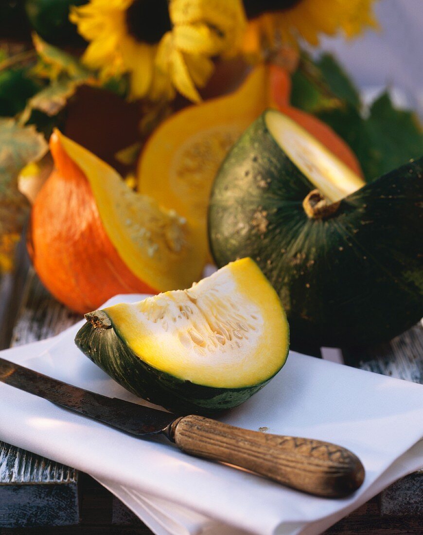 Buttercup Squash in Wedges