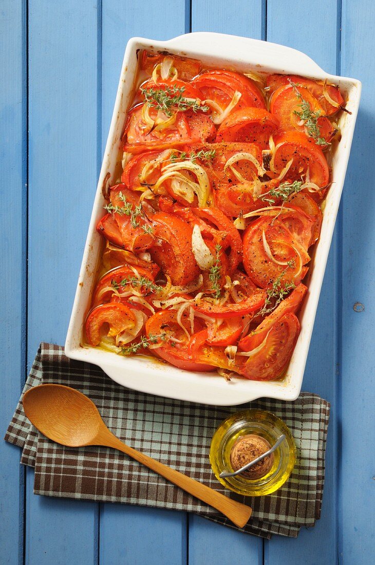 Tomato gratin with thyme