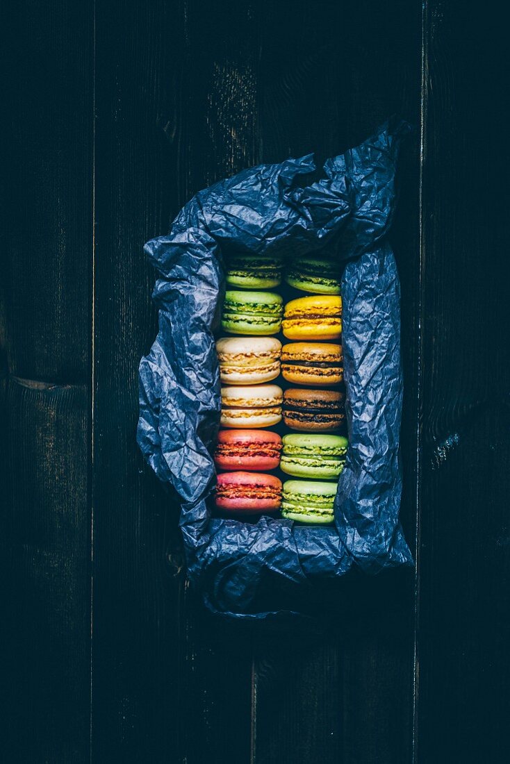 Assorted Colorful Macarons