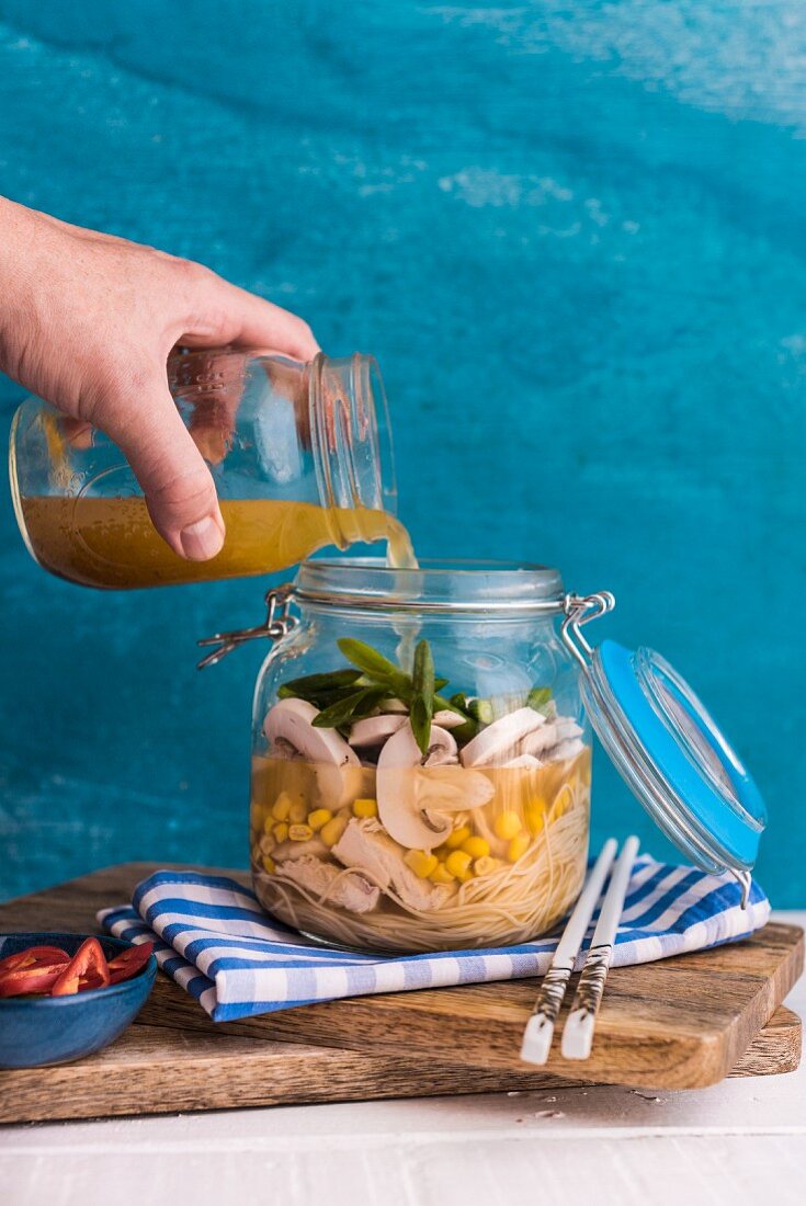 Chicken Noodle Soup in a Jar