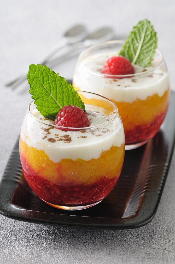 Summer fruit trifle