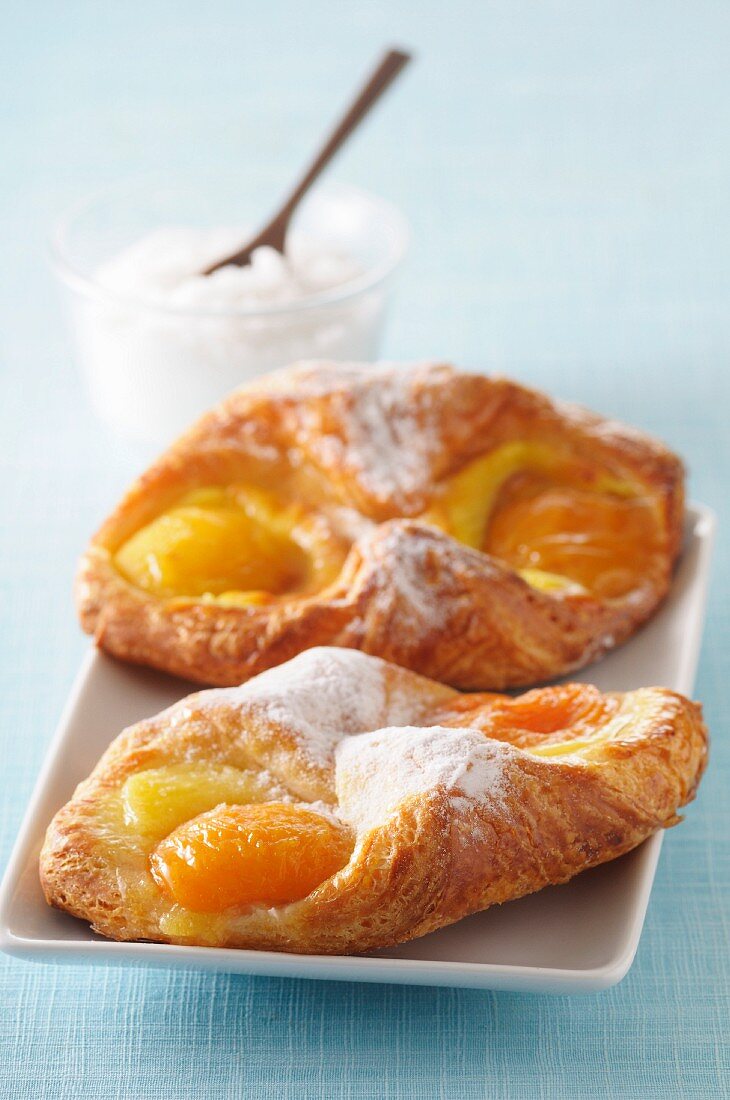 Oranais (puff pastries with apricots, France)