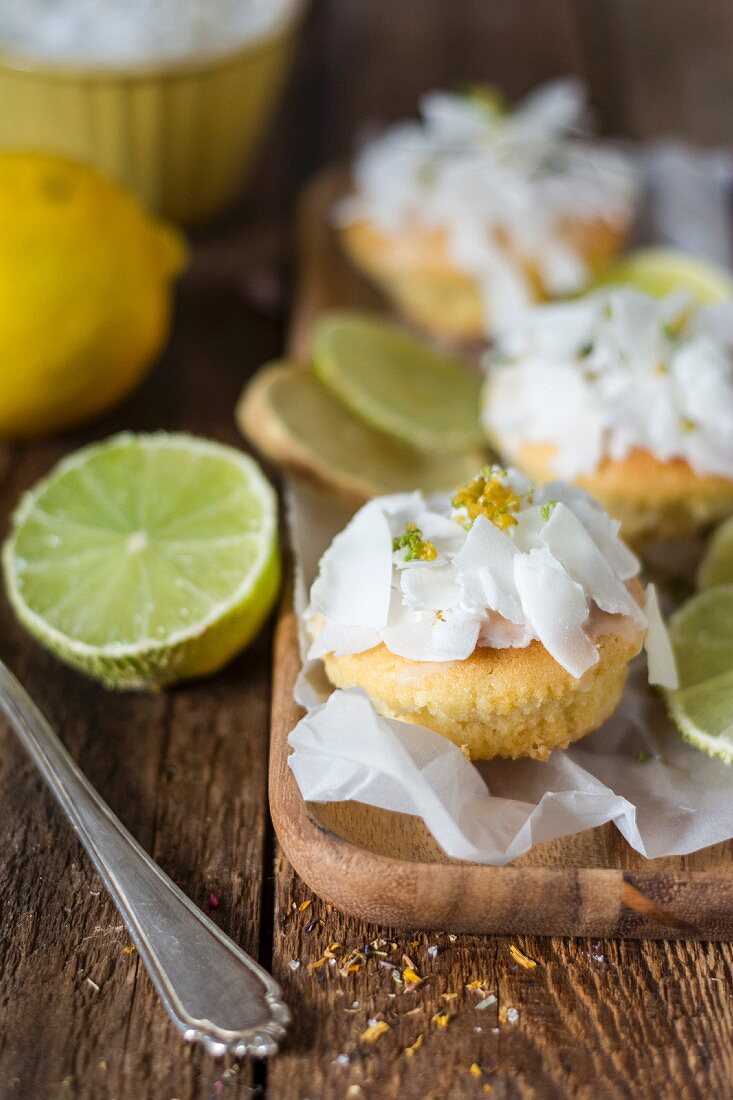 Citrus muffins with coconut