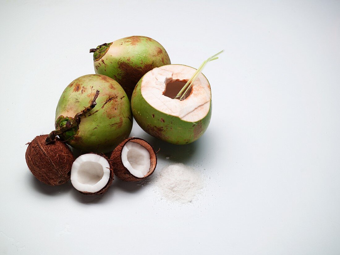 Frische Kokosnüsse