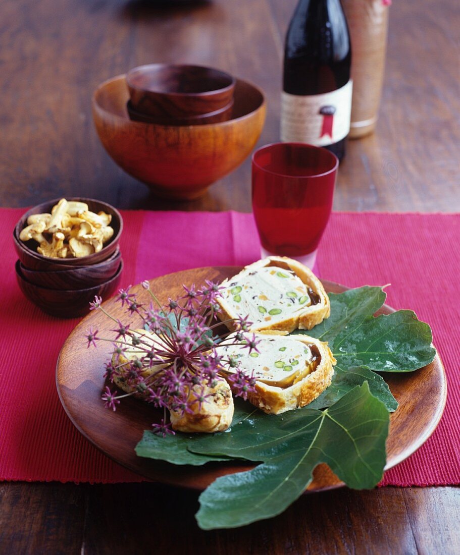 Autumnal terrine with pistachios