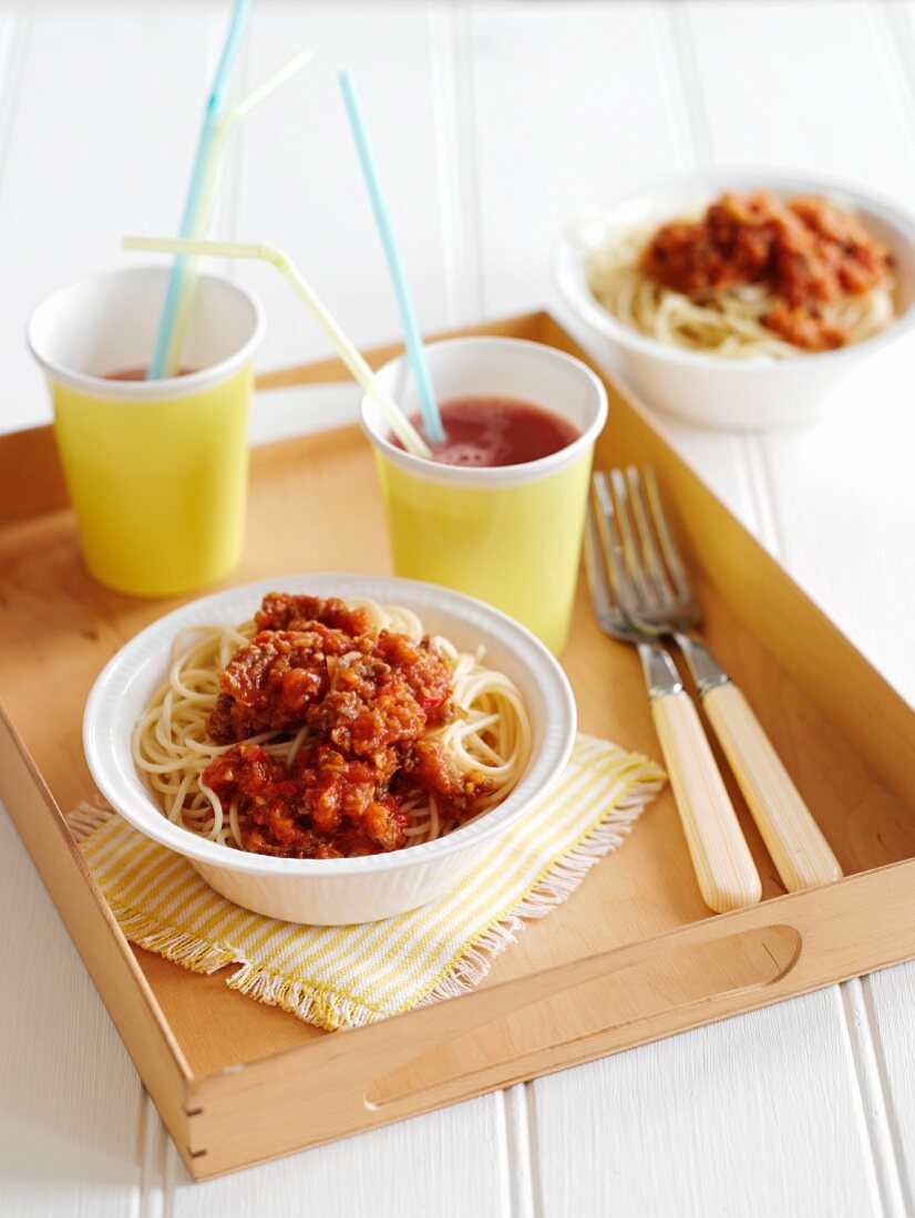 Spaghetti mit vegetarischer Bolognese