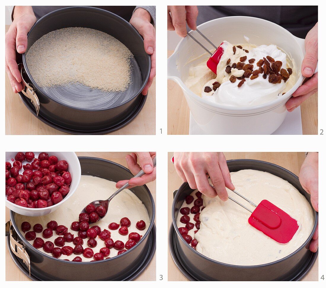 How to bake a cheesecake with sour cherries