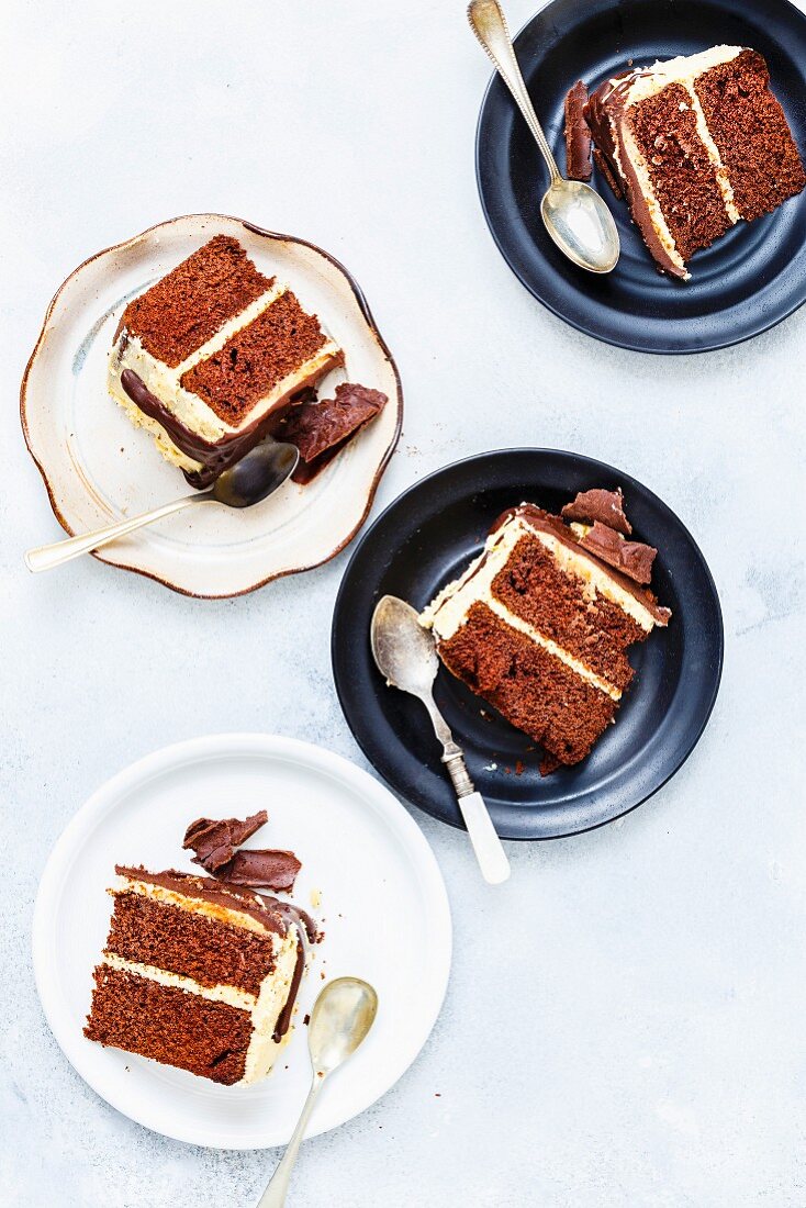 Chocolate Cake with Maple Syrup Frosting