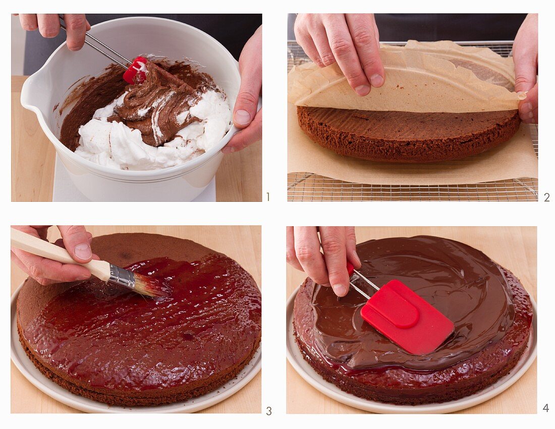 How to make a chocolate cake with currant jelly