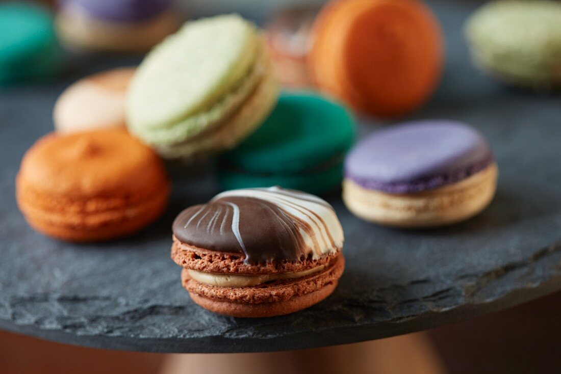 Verschiedene bunte Macarons