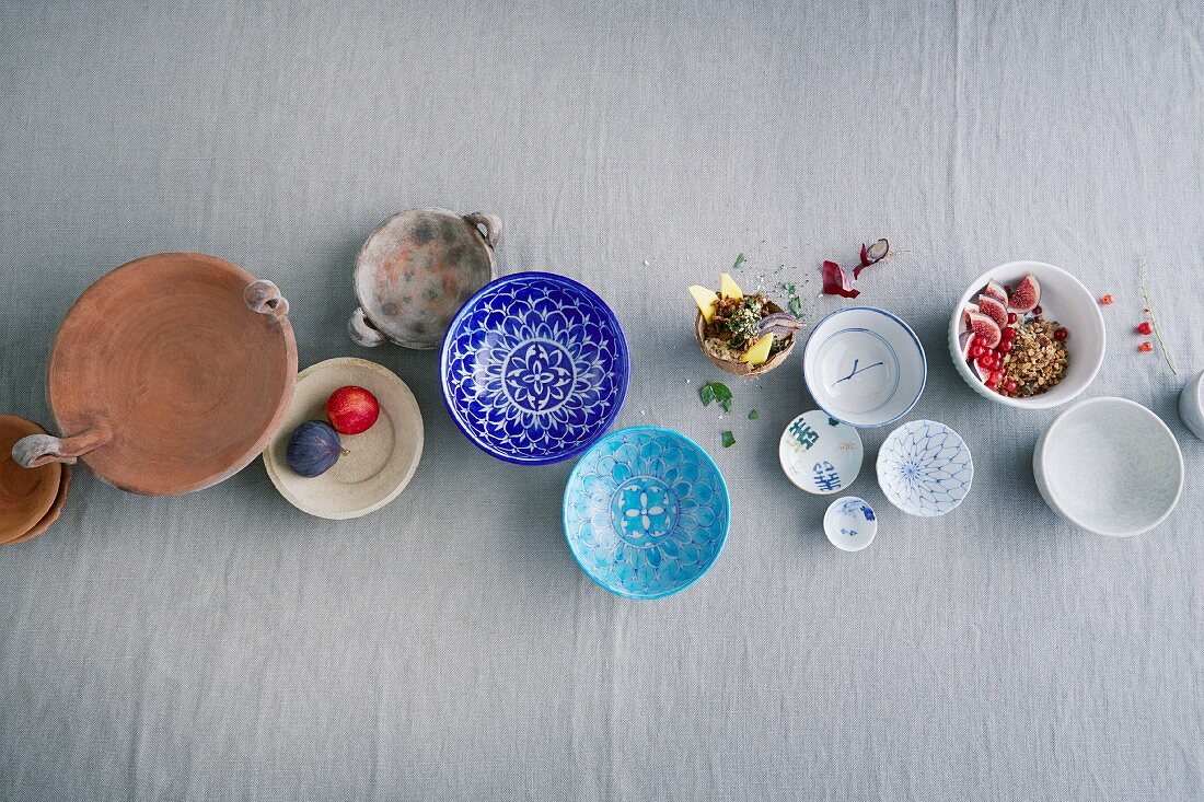 Various dishes and bowls