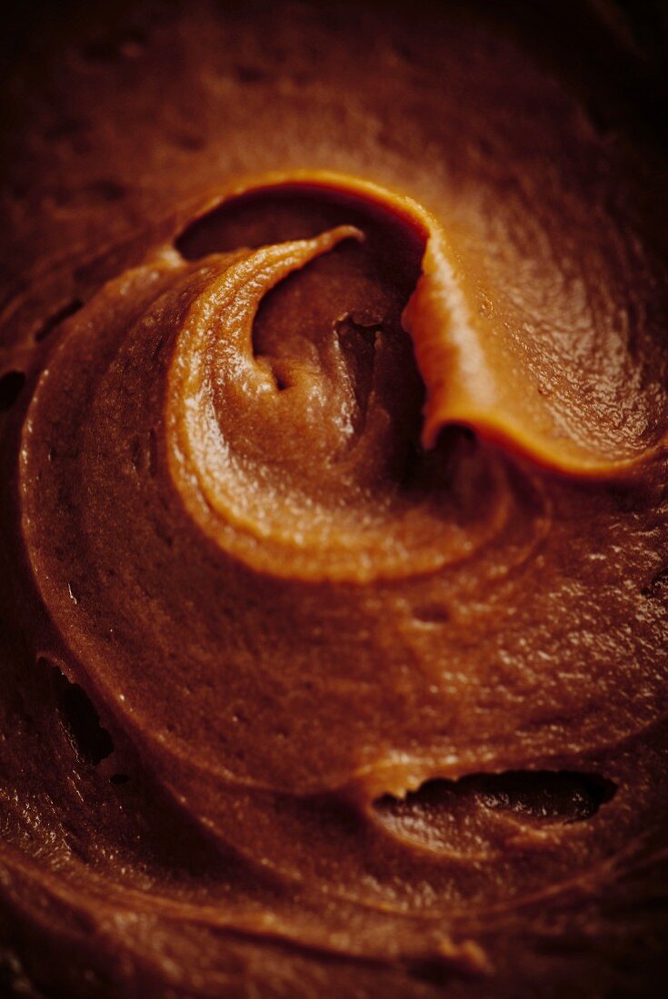 Selbstgemachtes Salted Caramel (Makroaufnahme)