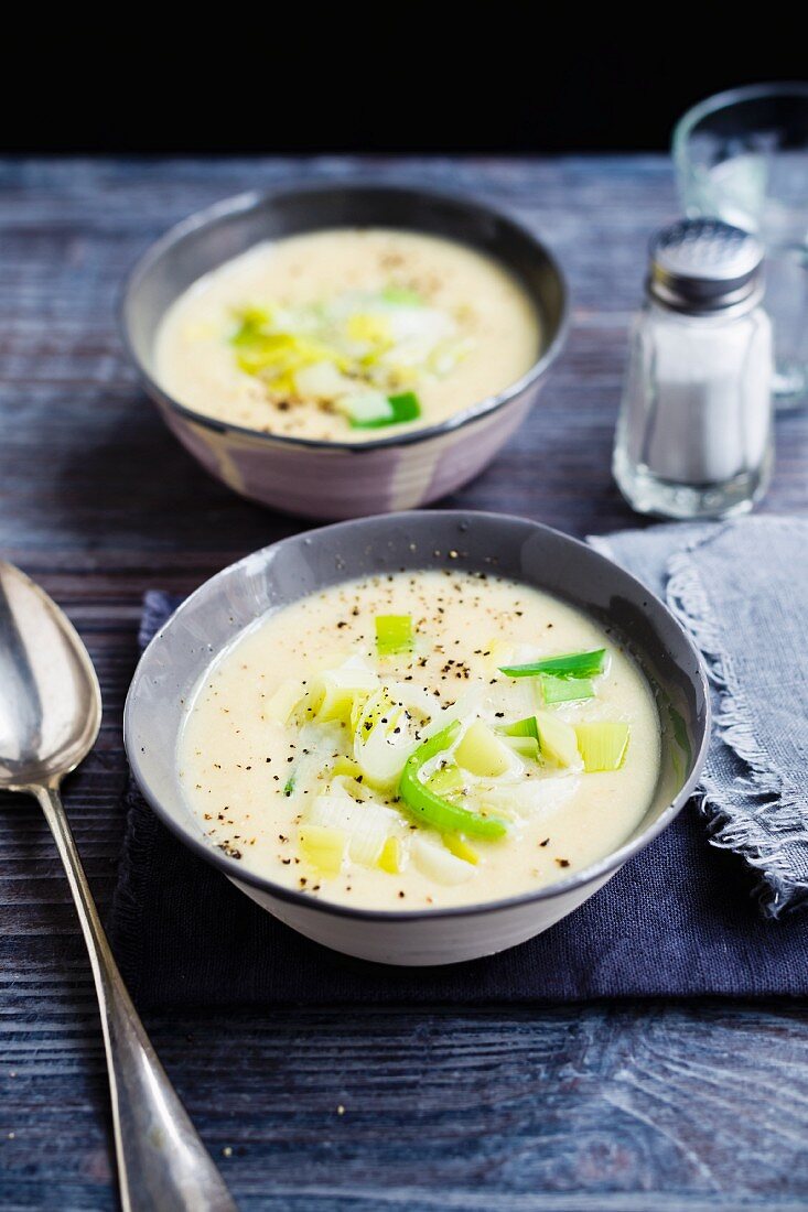 Leek and potato soup