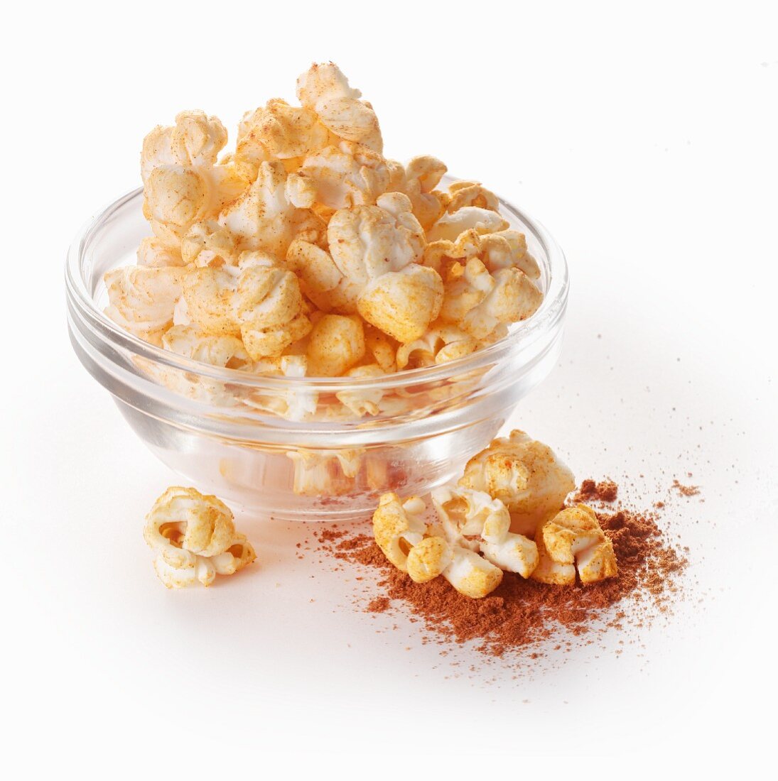Popcorn with paprika powder