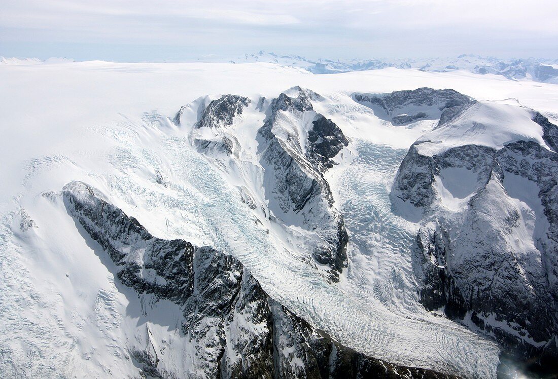 Glaciers in southwest Greenland, April 2012