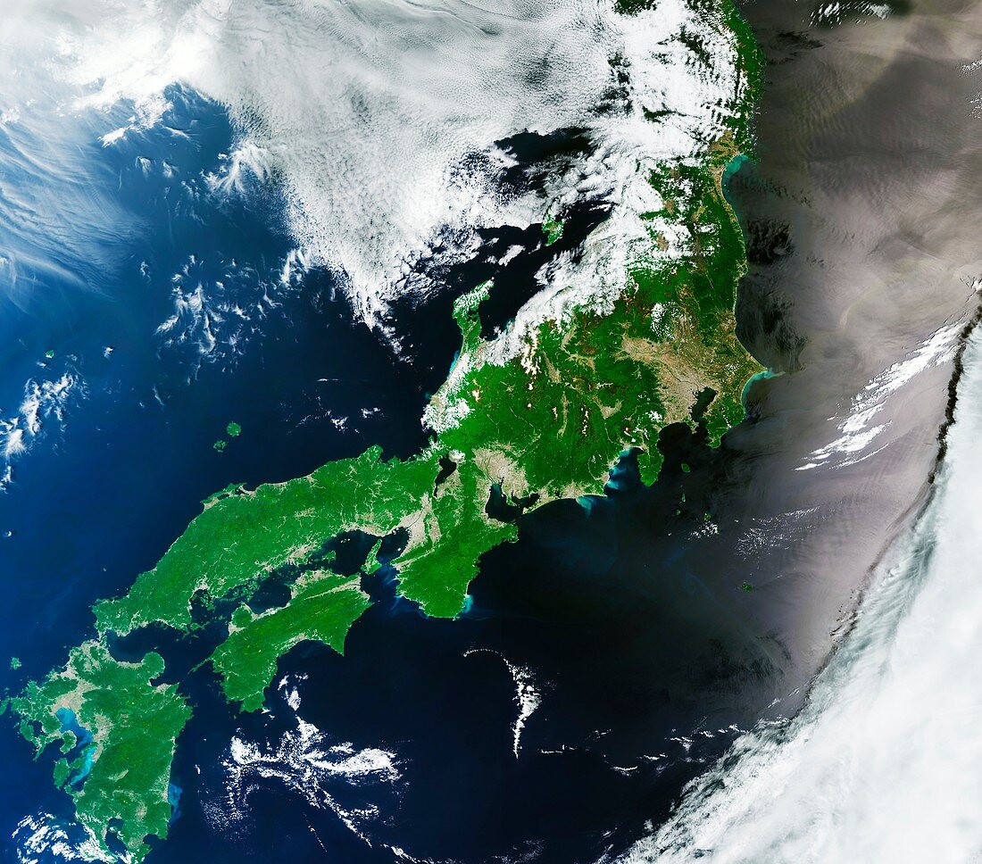 Japan, satellite image