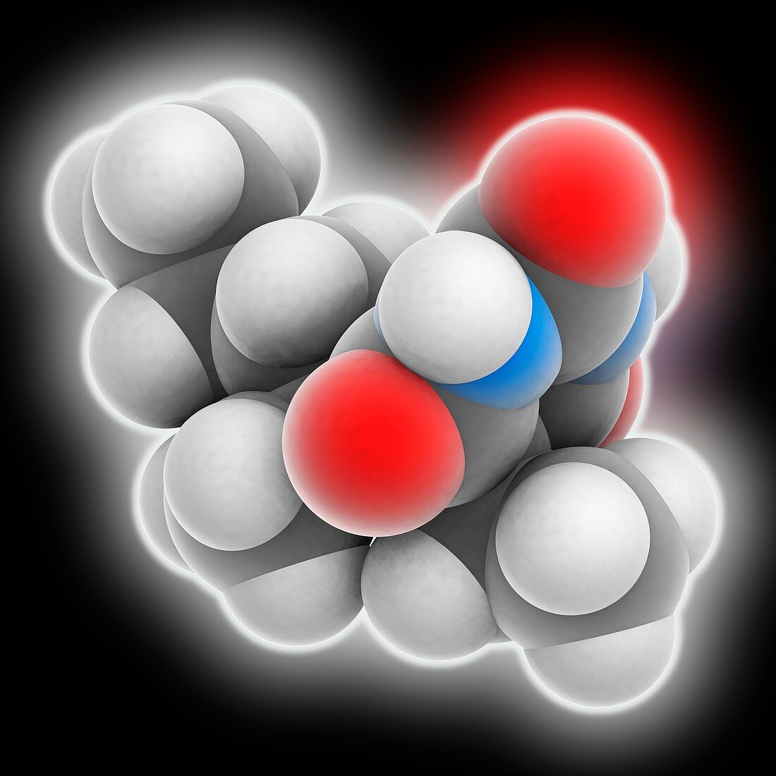 Pentobarbital drug molecule