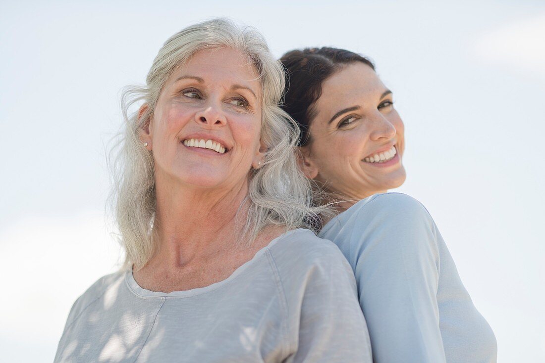 Senior woman with daughter