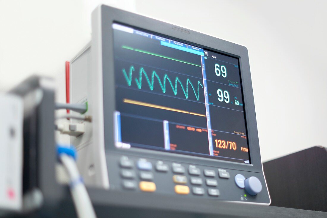 Heart rate monitor digital display