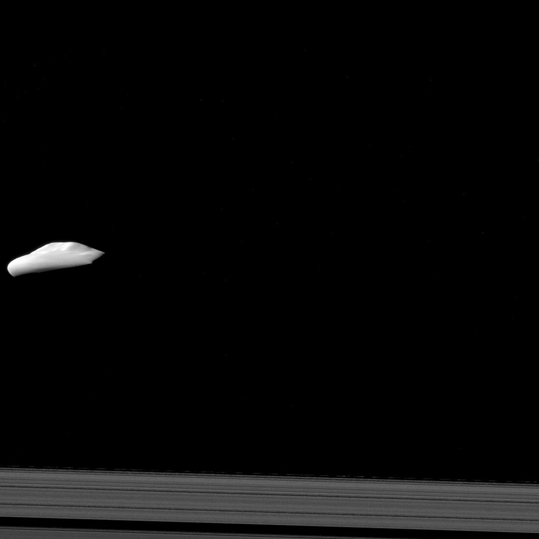 Saturn's moon Atlas, Cassini image